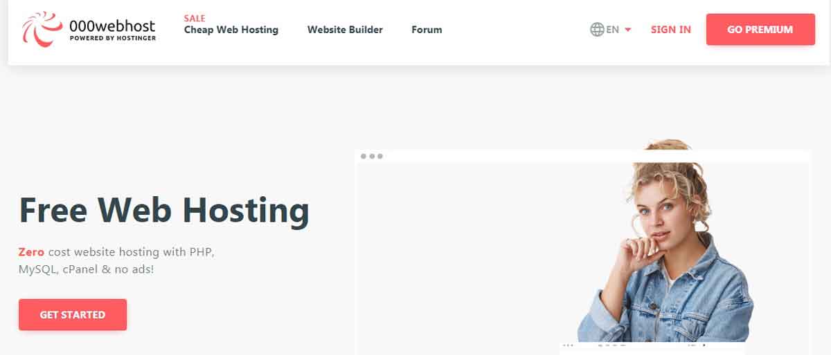 free hosting with cpanel, 000webhost.com