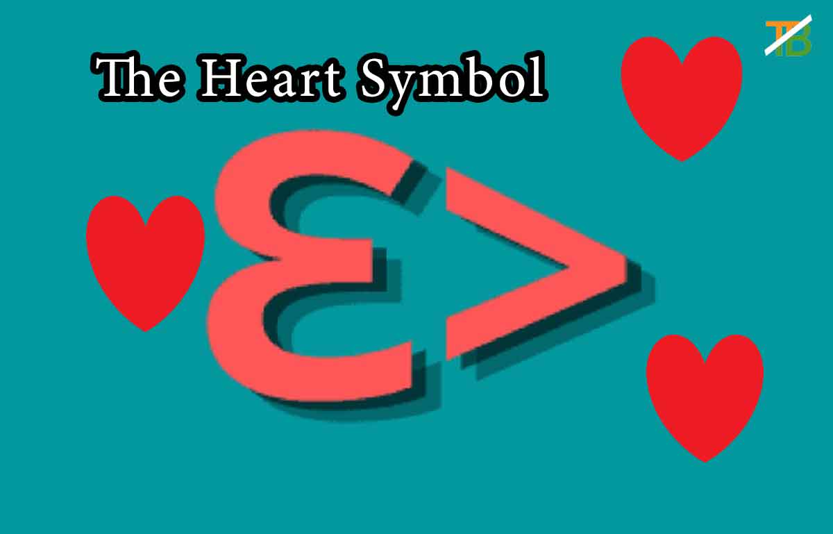 Backward 3 heart symbol 
