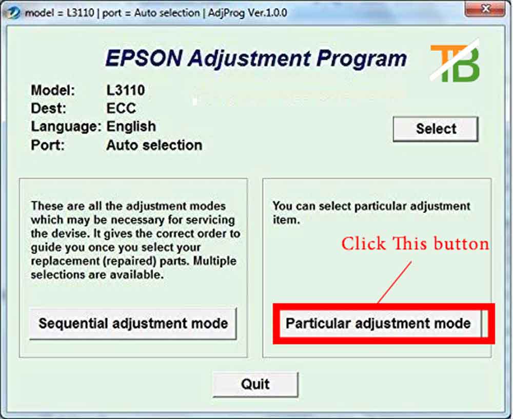  Epson L3110 Resetter Free Download